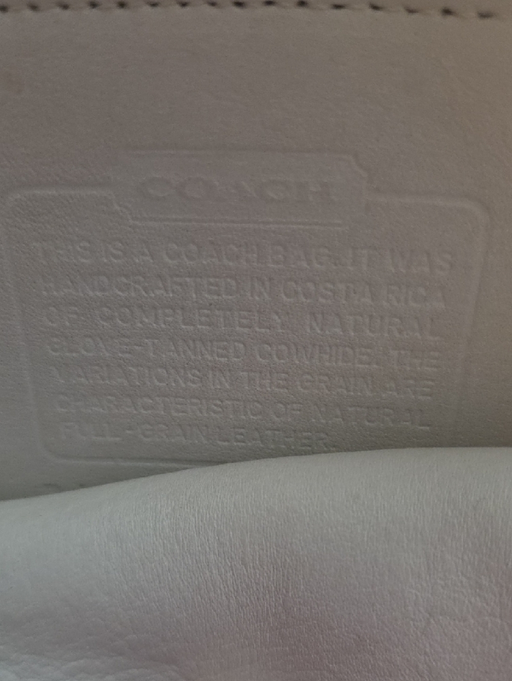 Vintage Coach White Leather Purse - Picture 2 of 10